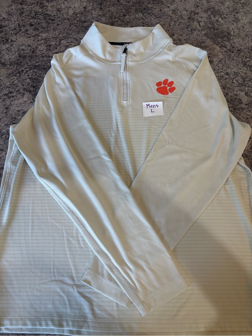 Men's NIKE Clemson Quarter-Zip Sweater